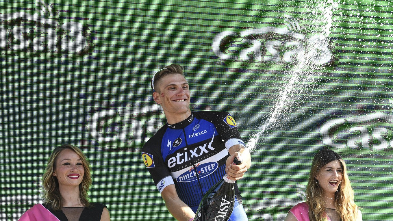 Marcel Kittel sa takto tešil po víťazstve v druhej etape, tohtoročné Giro však nedokončí.