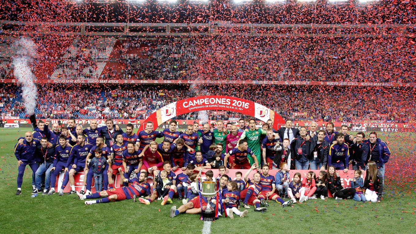 Barcelona získala rekordnú 28. trofej španielskeho Kráľovského pohára.