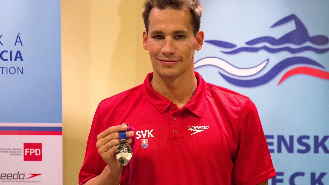 Strieborný medailista z plaveckých ME Richard Nagy.