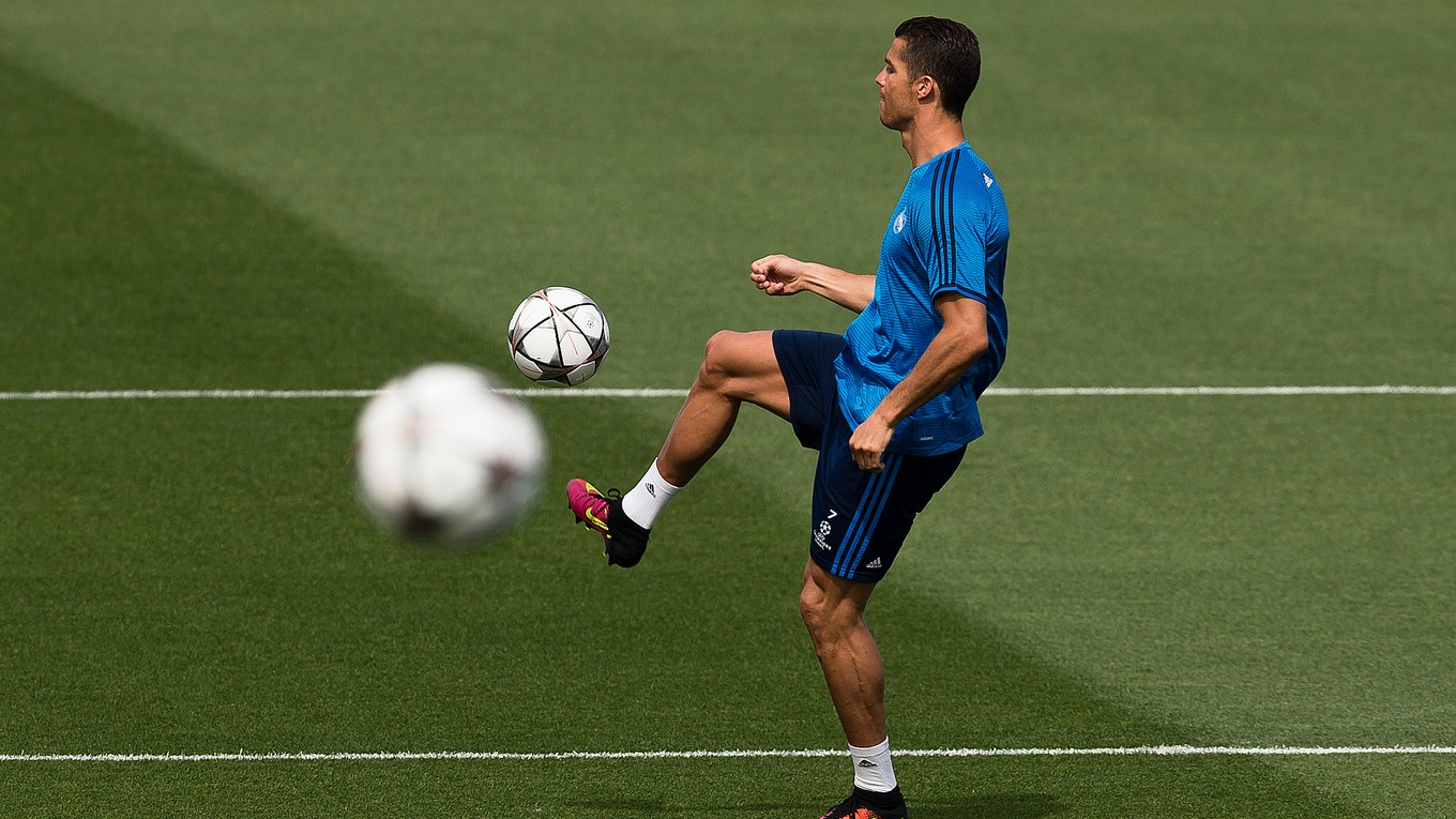 Cristiano Ronaldo sa pripravuje na finále Ligy majstrov.