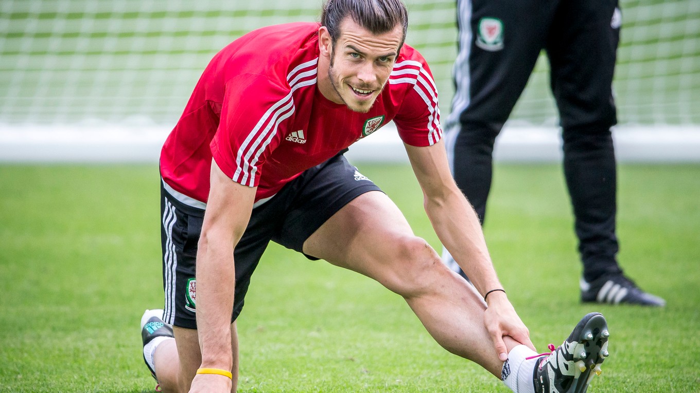 Najväčšia hviezda Walesu Gareth Bale sa pripravuje na zápas proti Slovensku.