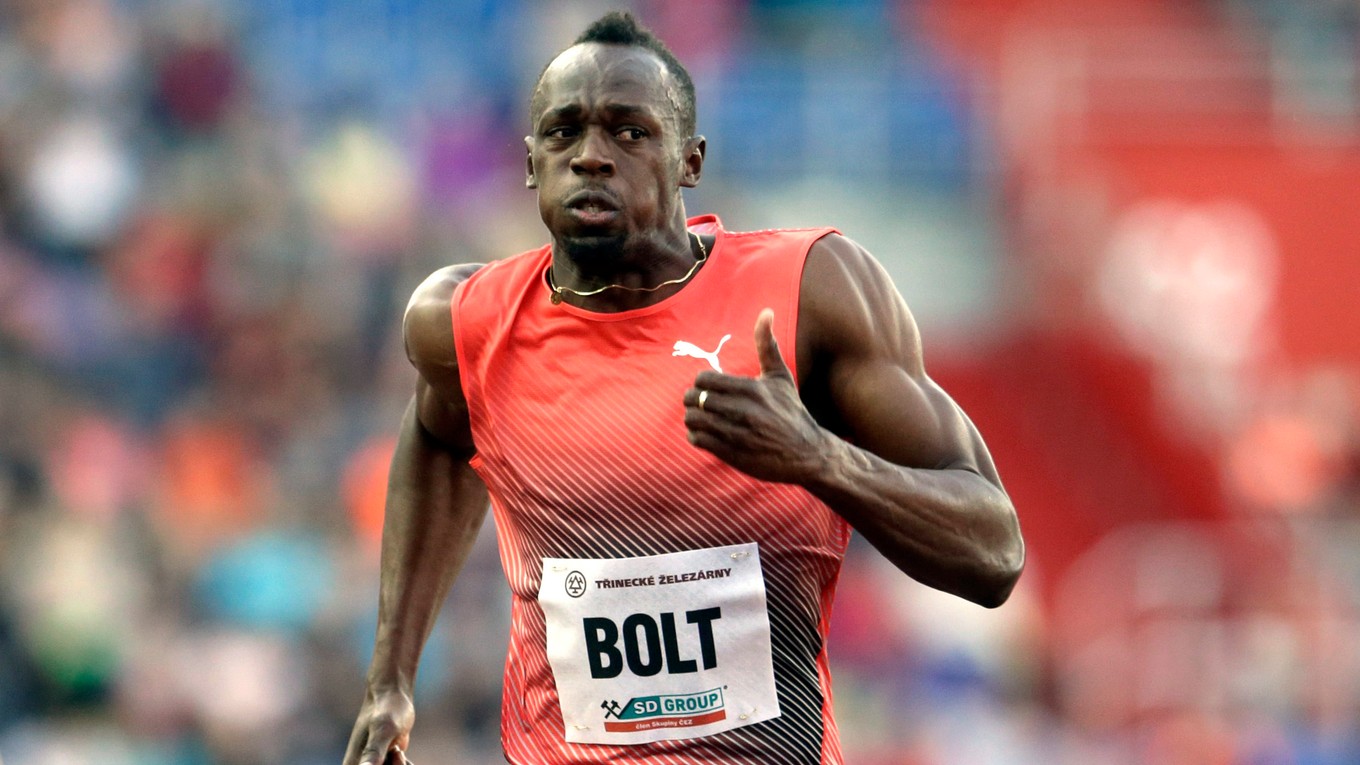 V máji sa Usain Bolt predstavil aj českým divákom na Zlatej tretre v Ostrave. Teraz pre svalové problémy vynechal národný šampionát.