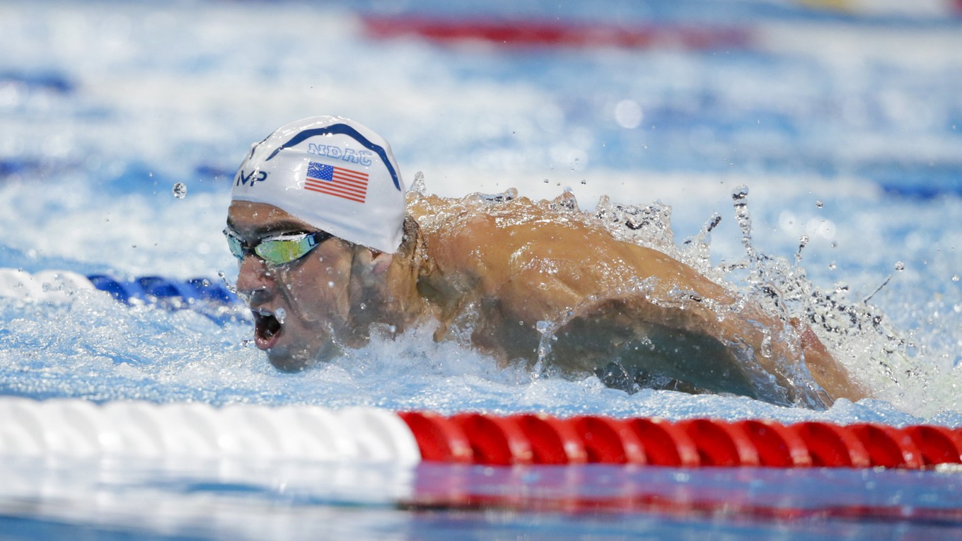 Michael Phelps dosiahol na 200 m polohové preteky najrýchlejší čas.