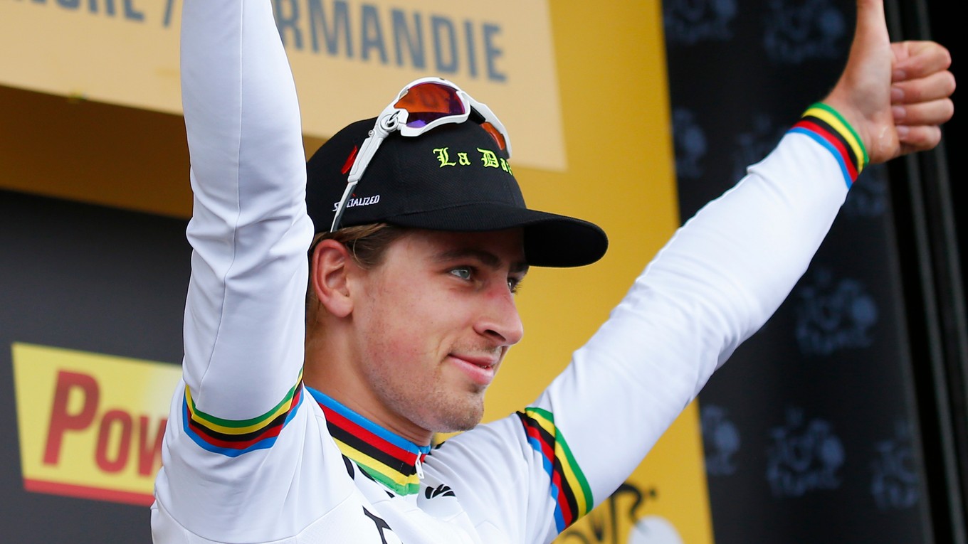 Peter Sagan po skvelom triumfe.