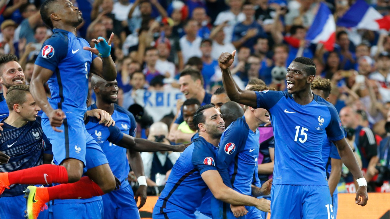 Francúzska radosť po postupe do finále ME.