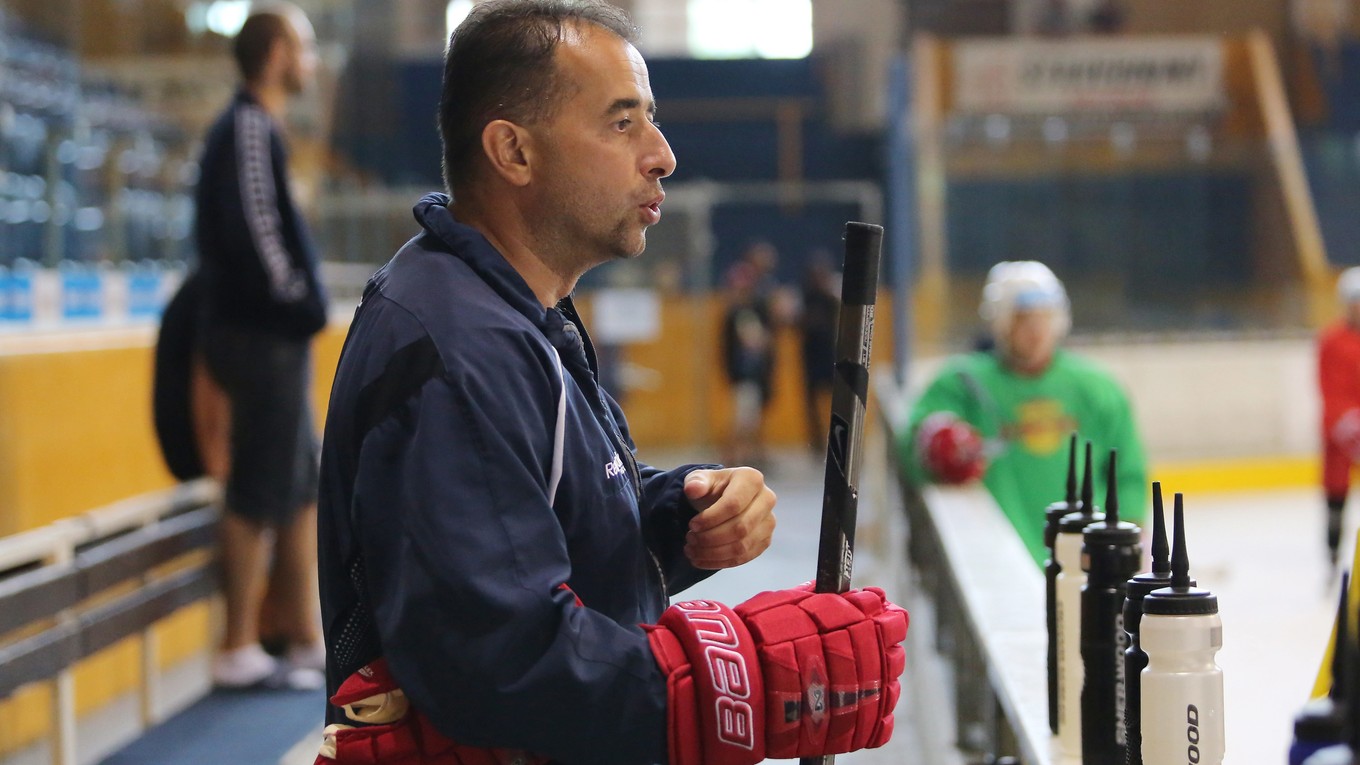 Dnes už bývalý tréner Josef Turek.