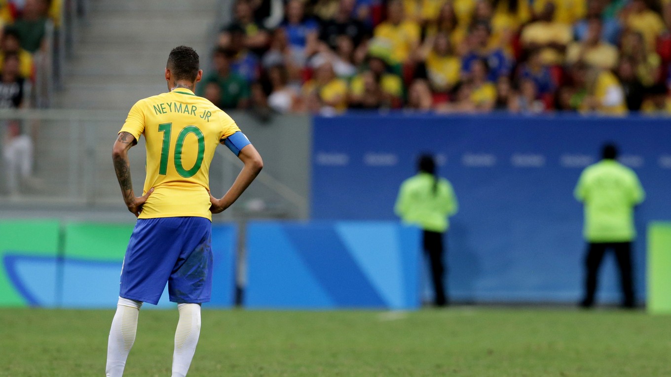 Neymar mal patriť k hviezdam futbalového turnaja. Na olympiáde sa však strelecky ešte nepresadil.