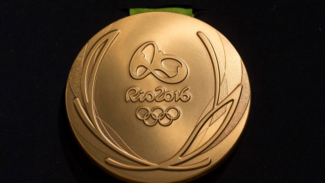 Zlatá medaila z olympiády v Riu de Janeiro.