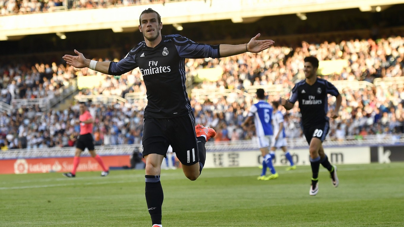 Gareth Bale bol ústrednou postavou zápasu Real Sociedad - Real Madrid.