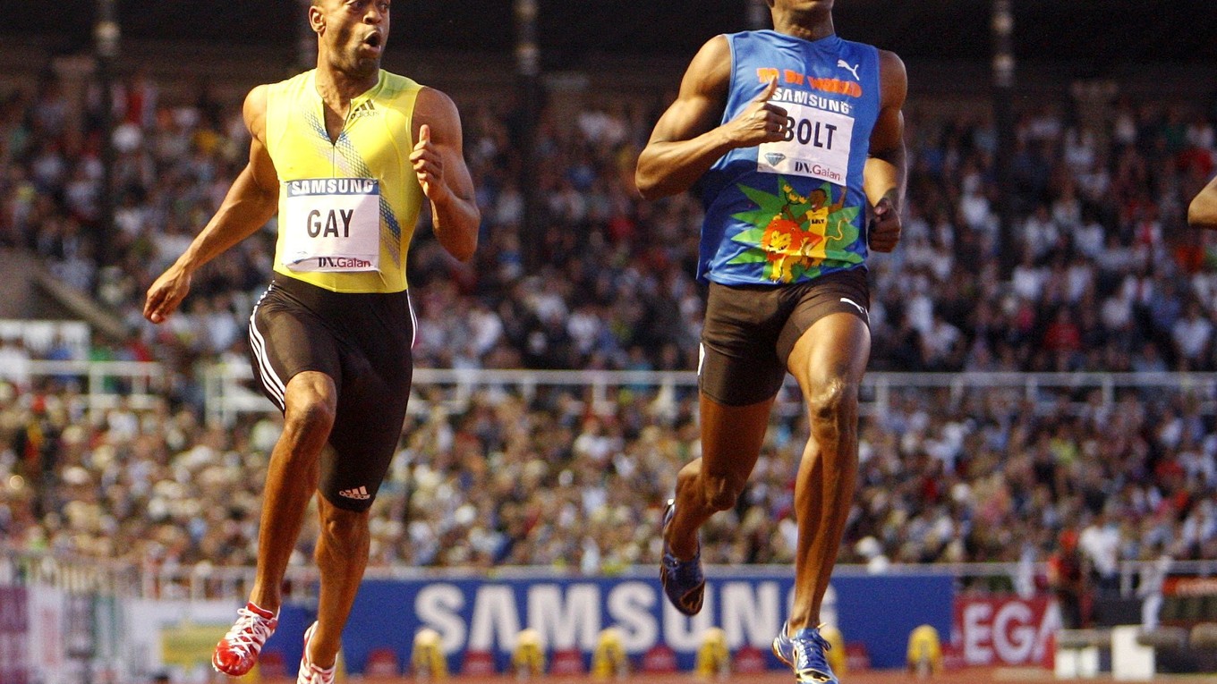 Tyson Gay (vľavo) často súperil s Usainom Boltom.