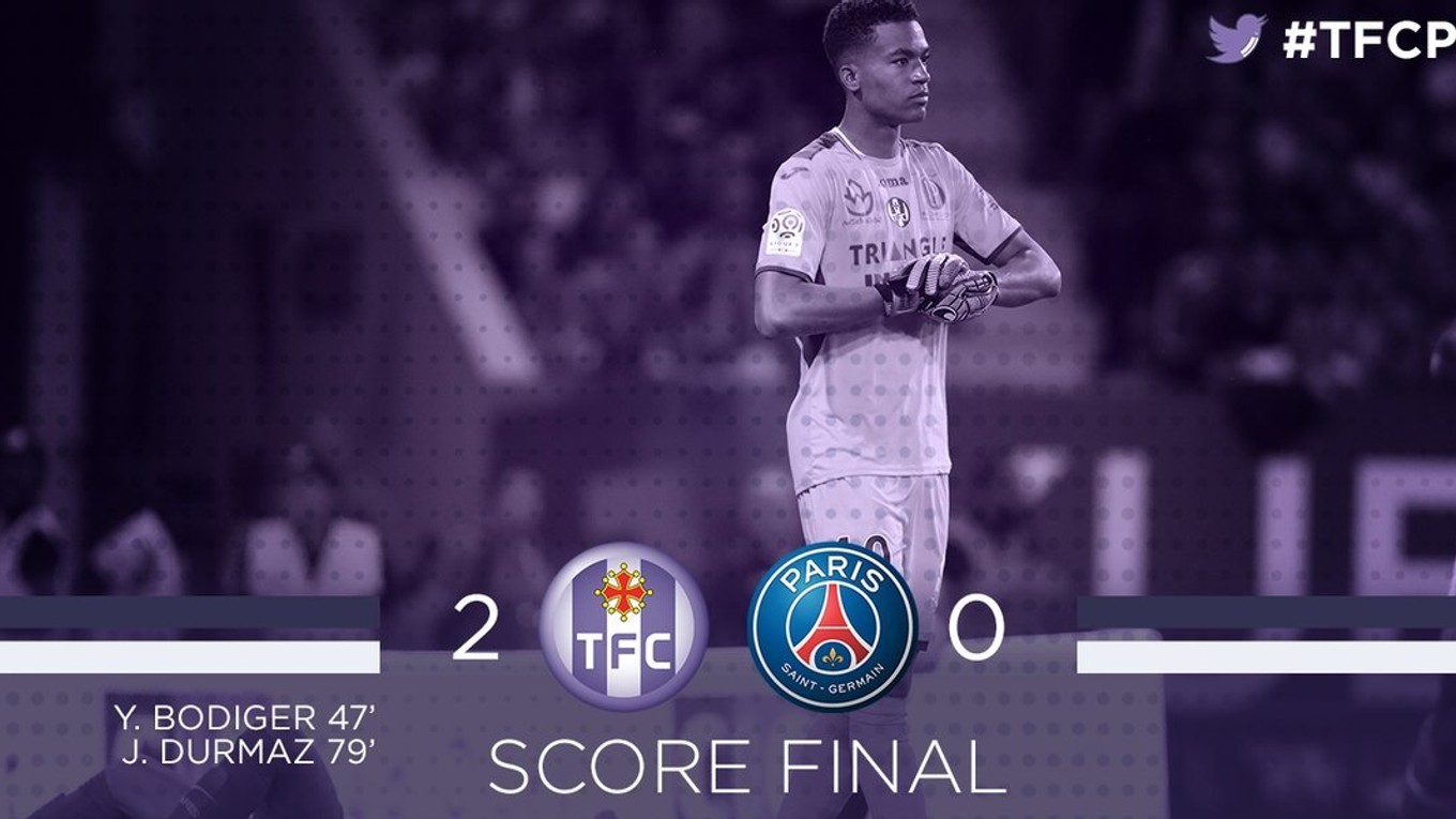 Toulouse pripravilo Parížu druhú prehru v sezóne.