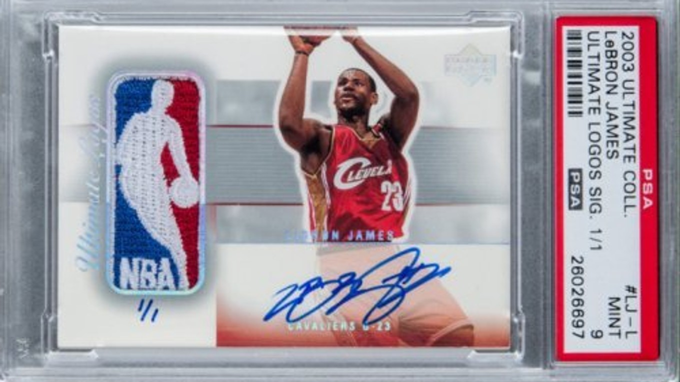 LeBronova karta ho dostala na tretie miesto.