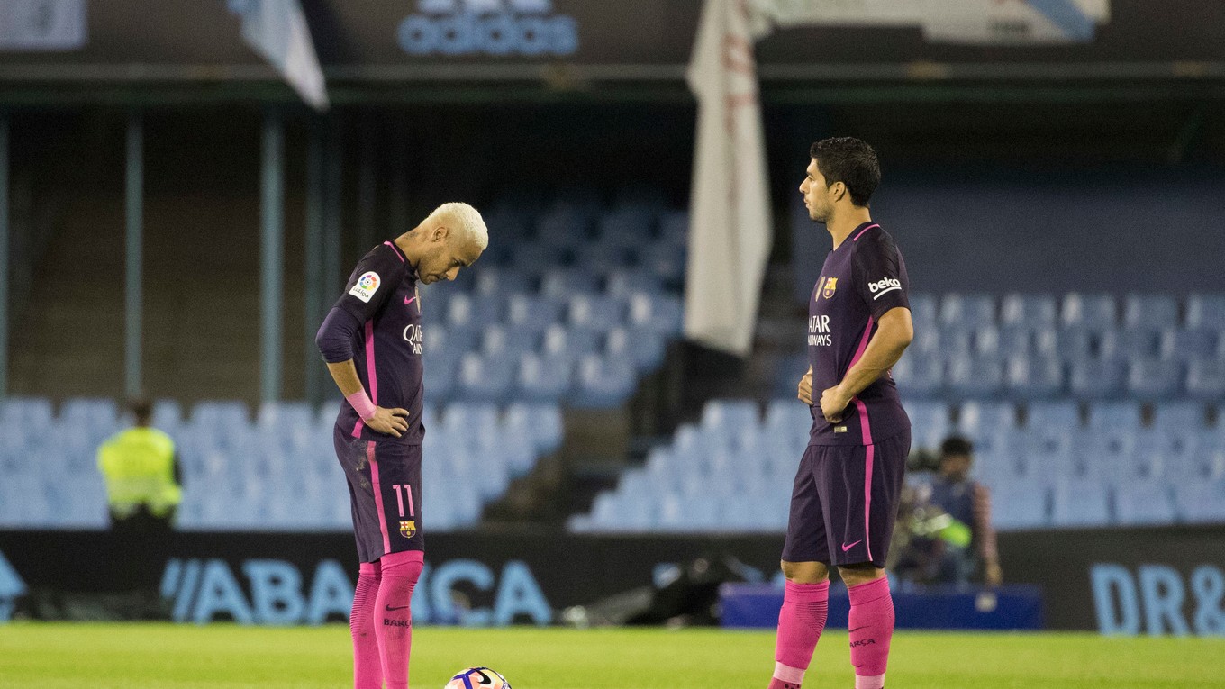 Sklamané hviezdy Barcelony po prehre s Celtou Vigo.