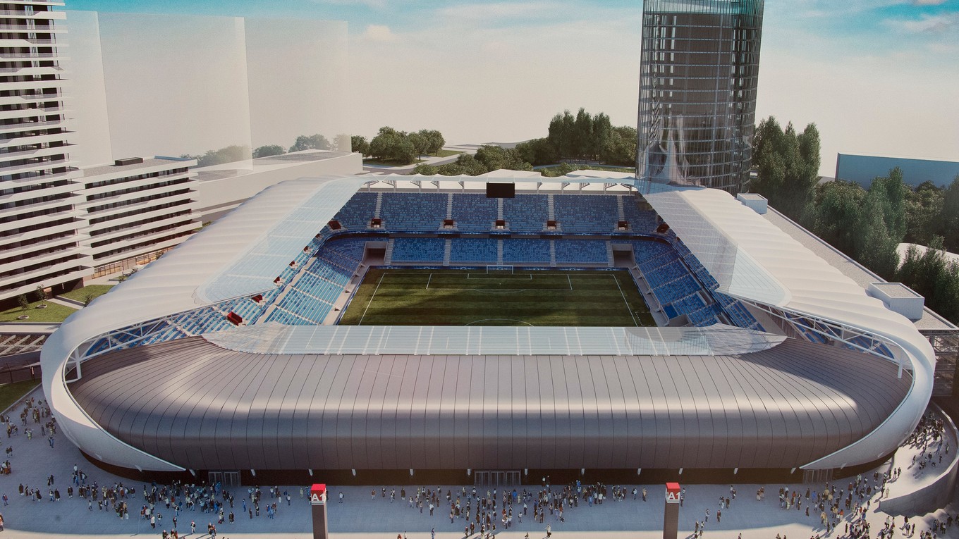 Takto má vyzerať Národný futbalový štadión v roku 2018.
