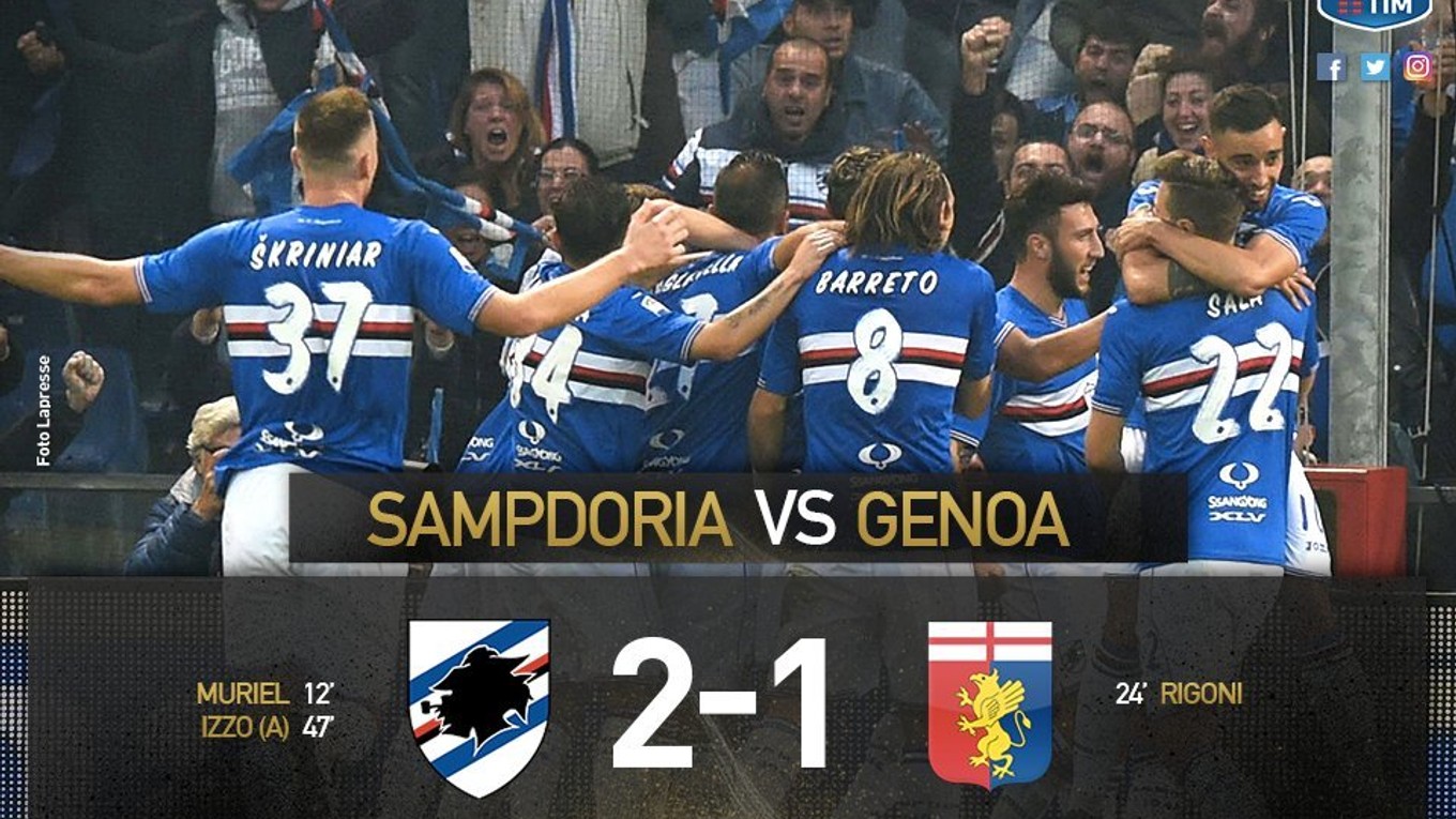 Sampdoria doma porazila Janov.