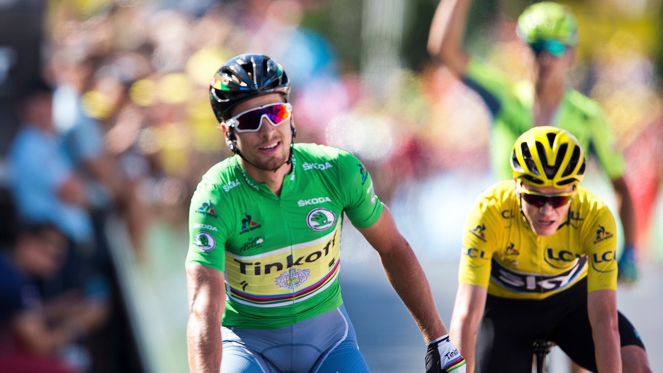 Peter Sagan a Chris Froome v11: etape Tour de France 2016. 