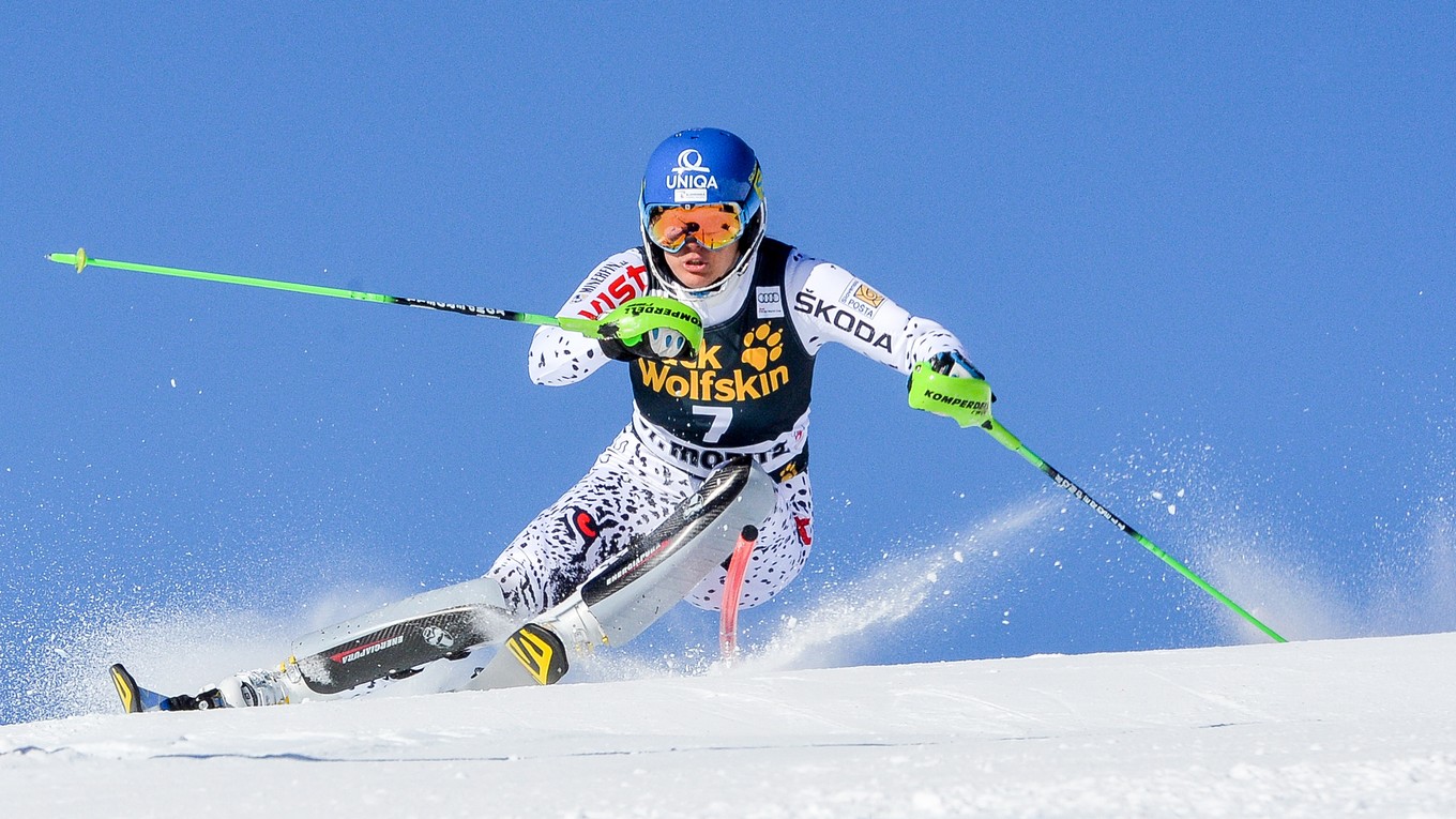 Veronika Velez-Zuzulová skončila vlani druhá v celkovom poradí slalomu SP.