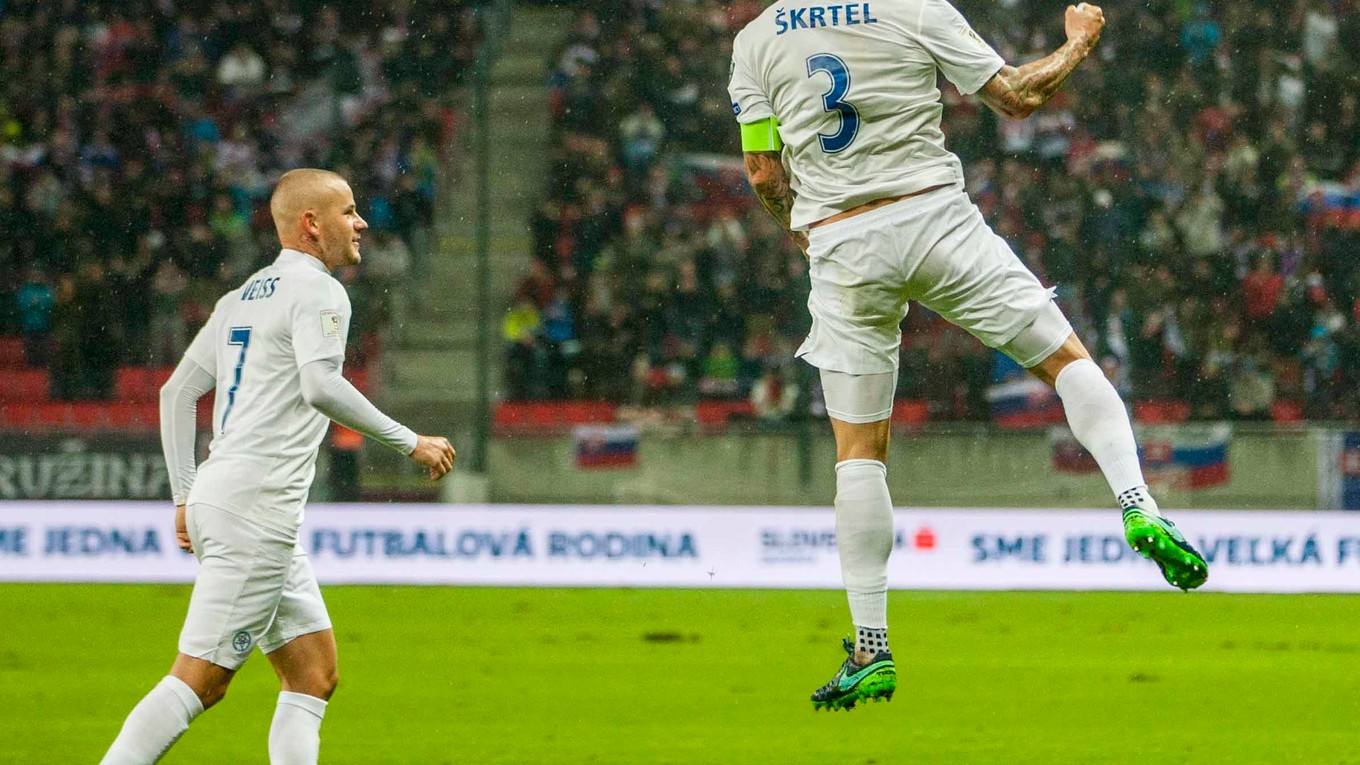 Martin Škrtel dal tretí gól Slovenska.