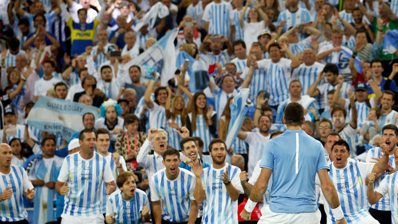 Prvý bod pre Argentínu vybojoval Del Potro.