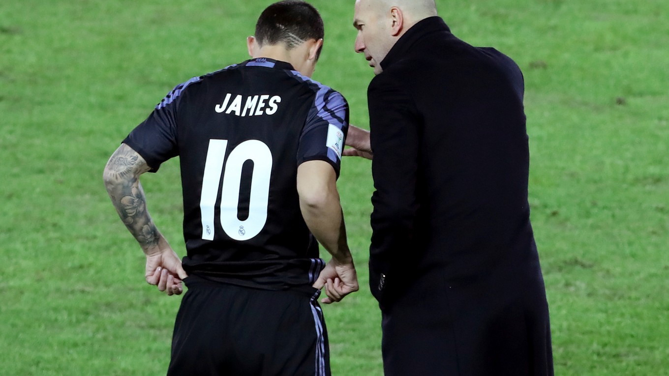 James Rodríguez nedostáva od Zinedina Zidana toľko príležitostí, ako by si želal.