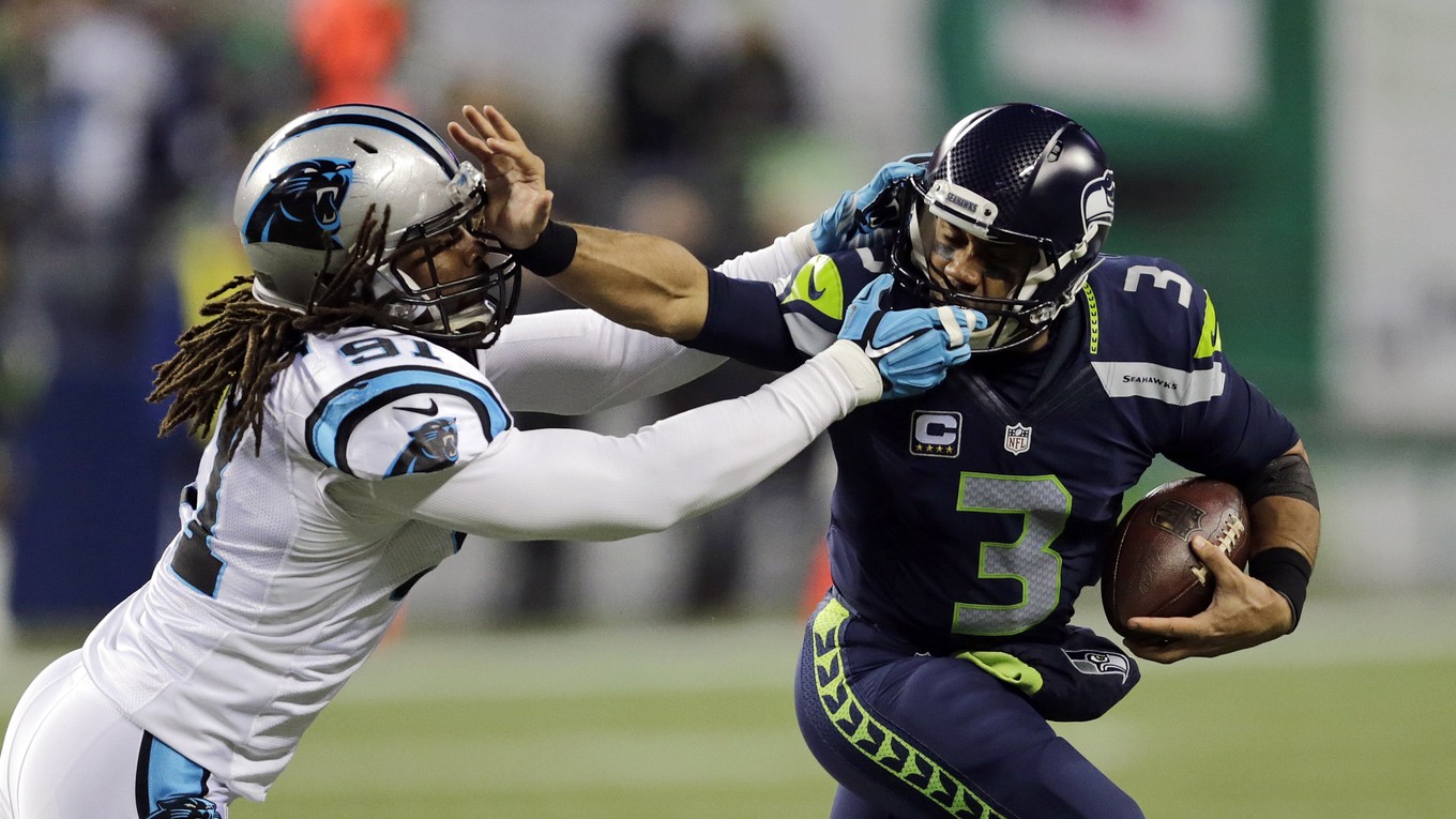 Russell Wilson (vpravo).