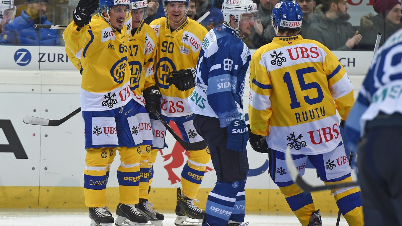 Hokejisti Davosu zdolali hráčov Dinama Minsk.