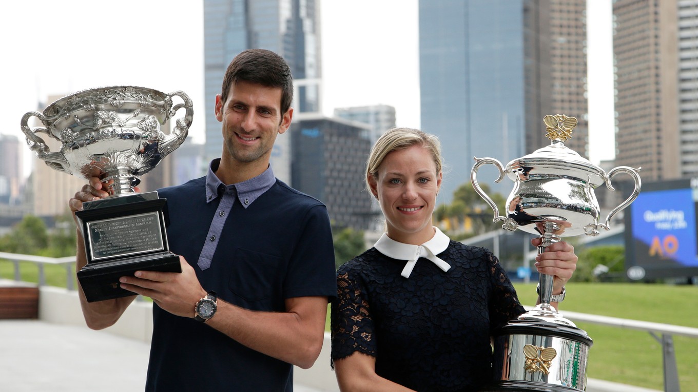 Novak Djokovič a Angelique Kerberová obhajujú svoje tituly.