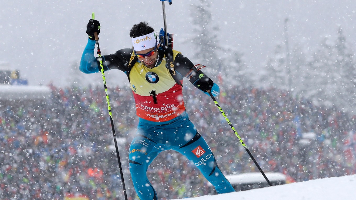 Člen francúzskeho tímu Martin Fourcade.