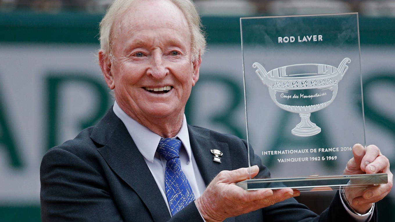 Austrálska tenisová legenda Rod Laver. 