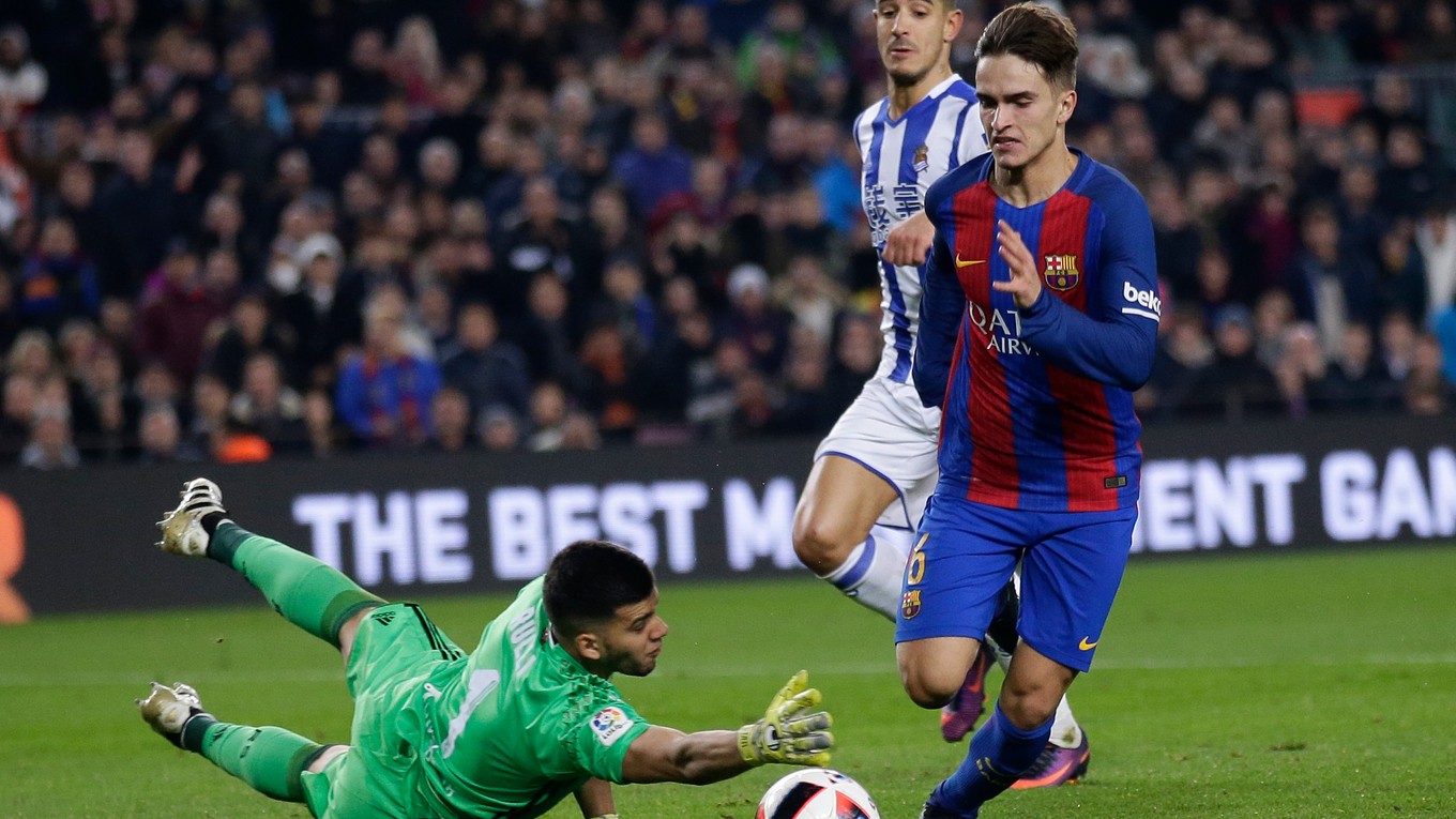 Hviezdou Barcelony vo štvrtok bol Denis Suárez (vpravo).