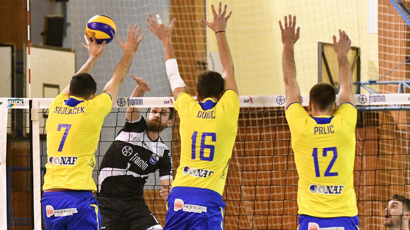Volejbalisti Spartak Myjava.