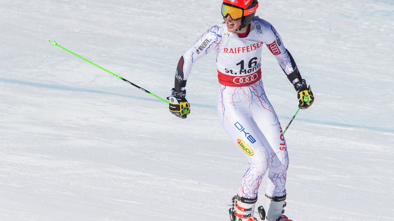 Petra Vlhová sa na majstrovstvách sveta v St. Moritzi dostala do najlepšej desiatky.