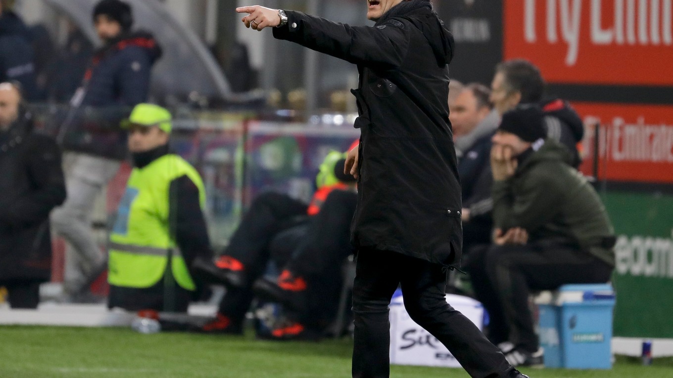 Vincenzo Montella priviedol cez víkend AC Miláno k triumfu 2:1 nad Fiorentinou.