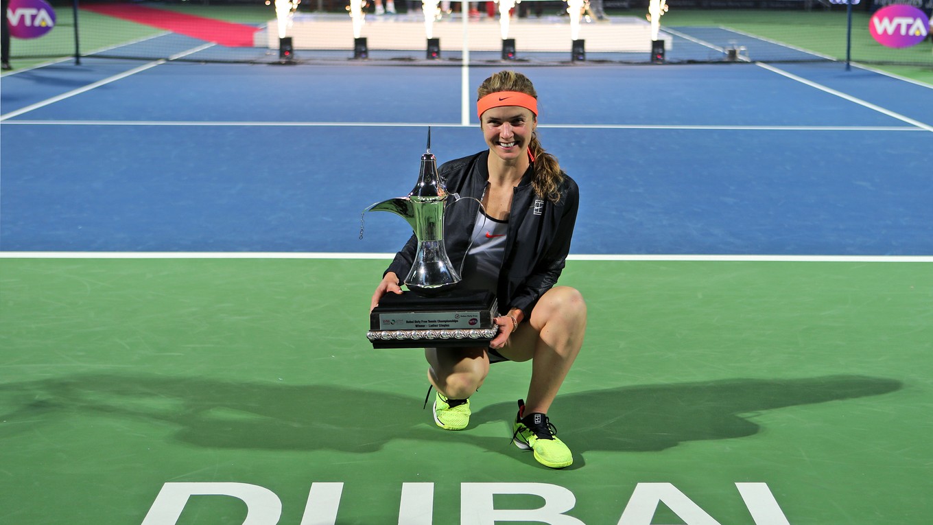Jelina Svitolinová sa dostala do najlepšej desiatky po tom, ako vyhrala turnaj v Dubaji.