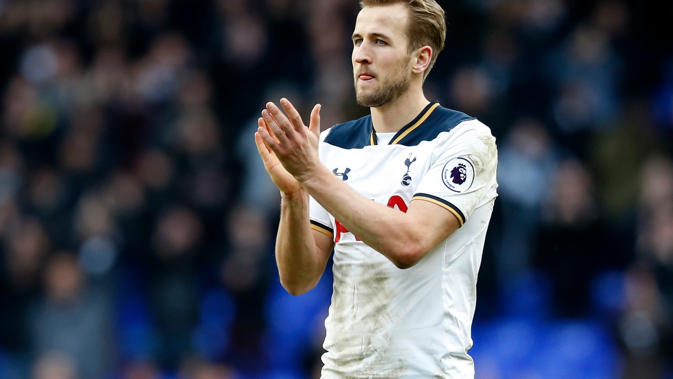 Harry Kane, momentálne najlepší strelec Premier League.