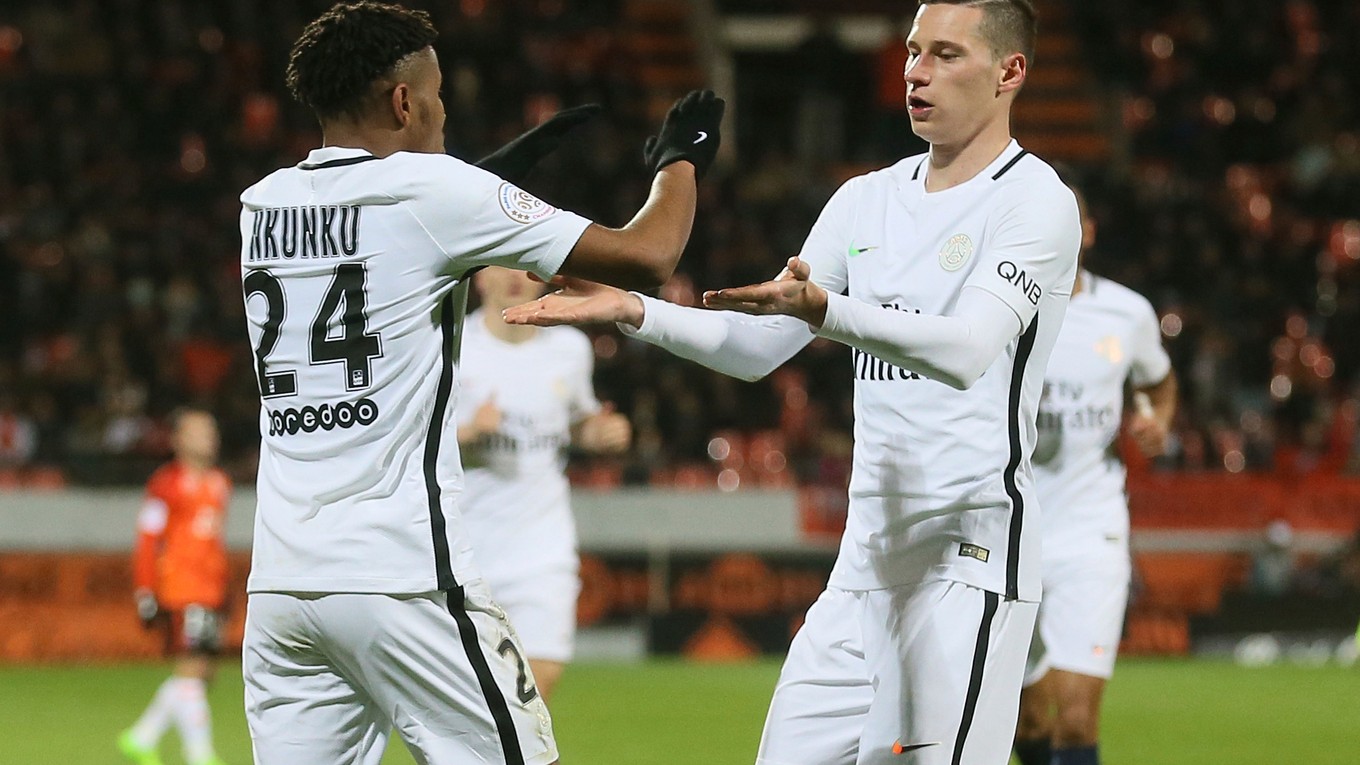 Futbalisti PSG vydreli víťazstvo nad Lorientom.