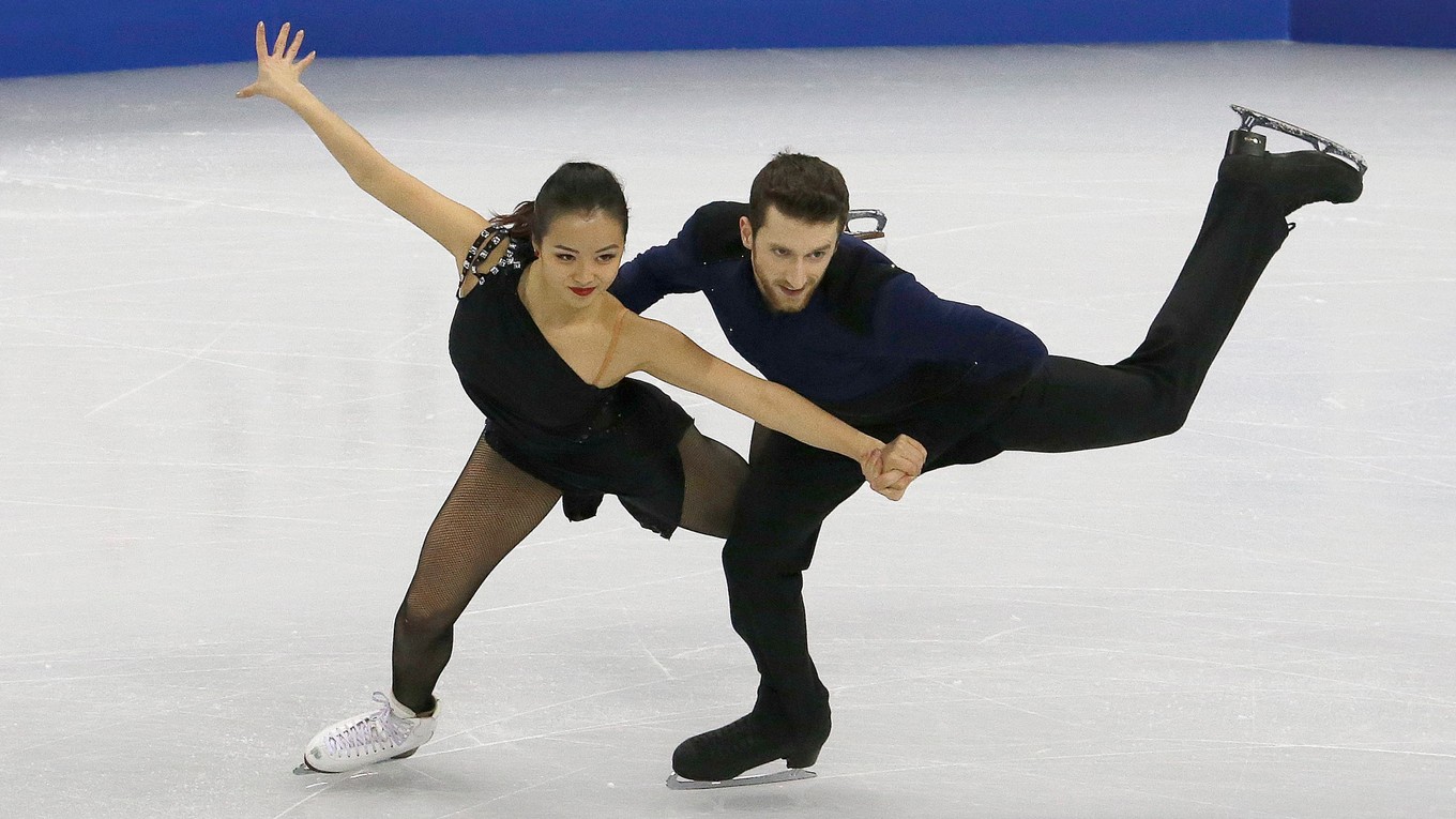 Alexander Gamelin so svojou tanečnou partnerkou.