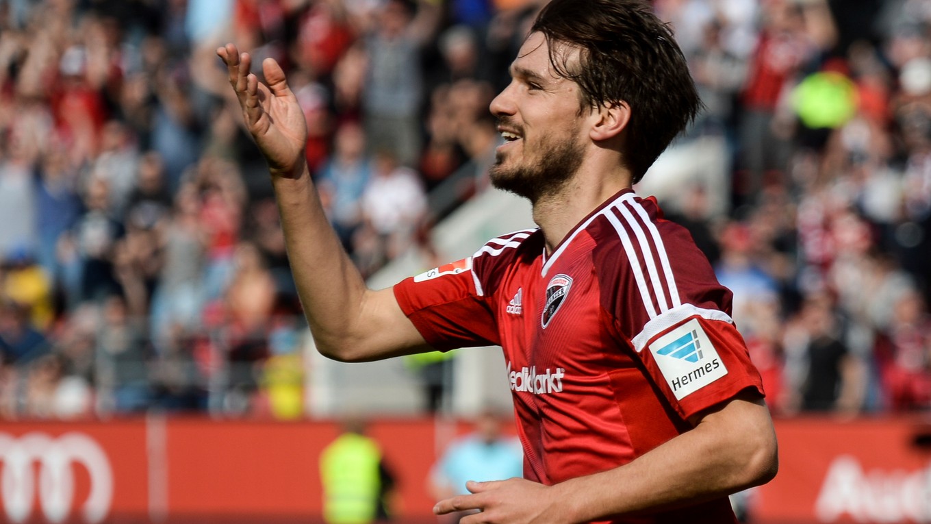 Romain Bregerie strelil prvý gól Ingolstadtu v zápase proti Mainzu.