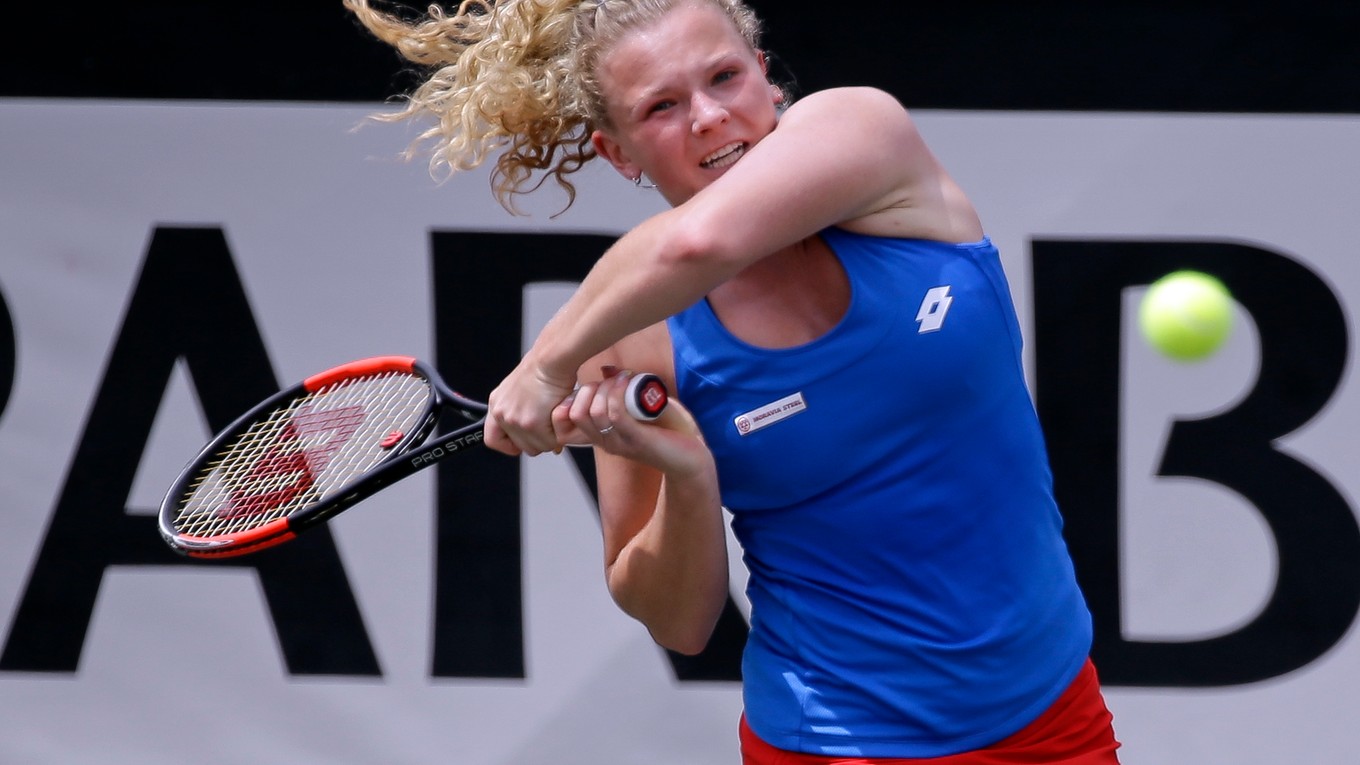 Siniaková vybojoval pre Českú republiku bod proti Shelby Rogersovej.