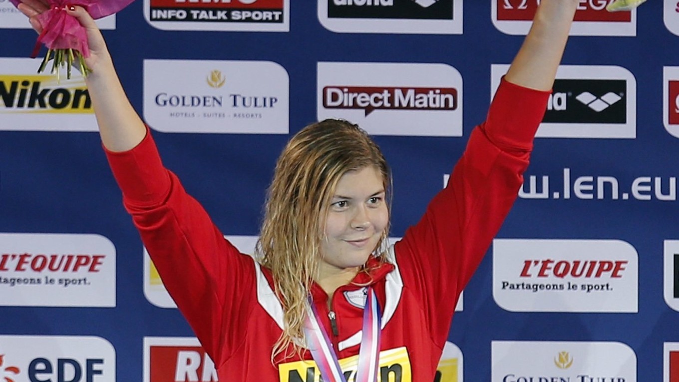 Dánska plavecká hviezda Lotte Friisová.