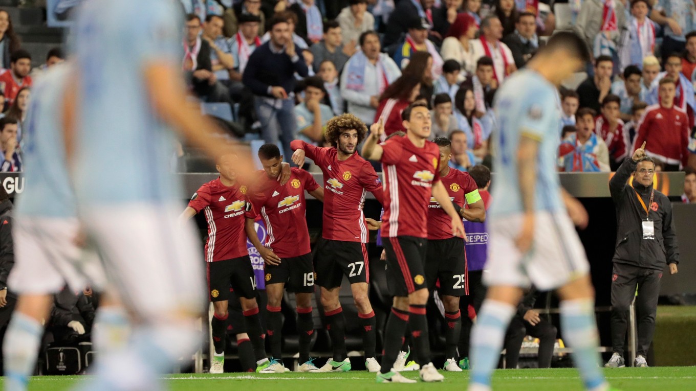Futbalisti Manchestru United zvíťazili v úvodnom semifinálovom súboji Európskej ligy na pôde Celty Vigo 1:0.