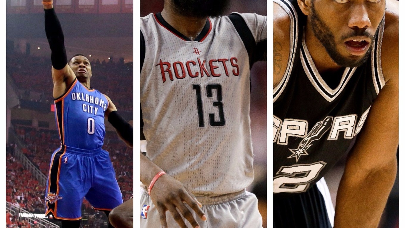 Ocenenie pre najužitočnejšieho basketbalistu (MVP) základnej časti NBA 2016/2017 získa jeden z trojice Russell Westbrook (Oklahoma City Thunder), James Harden (Houston Rockets), Kawhi Leonard (San Antonio Spurs).