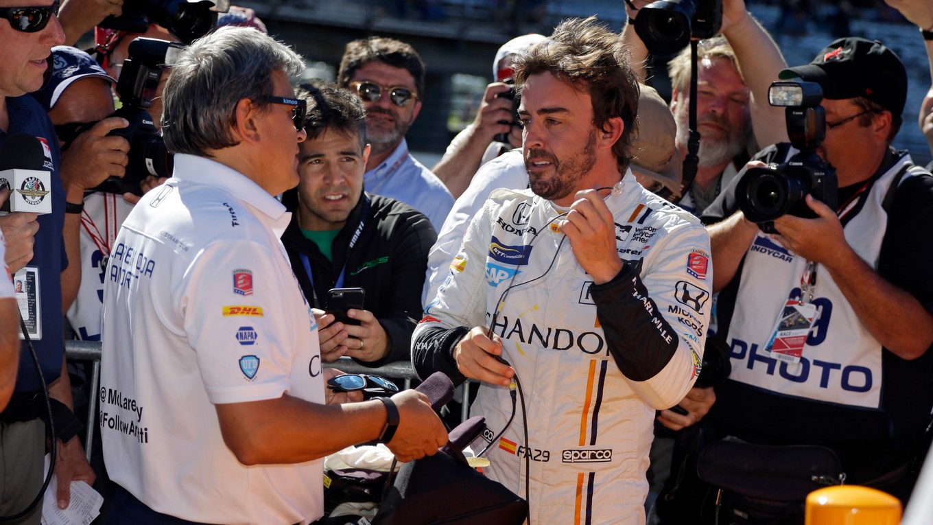Fernando Alonso po skončení kvalifikácie.