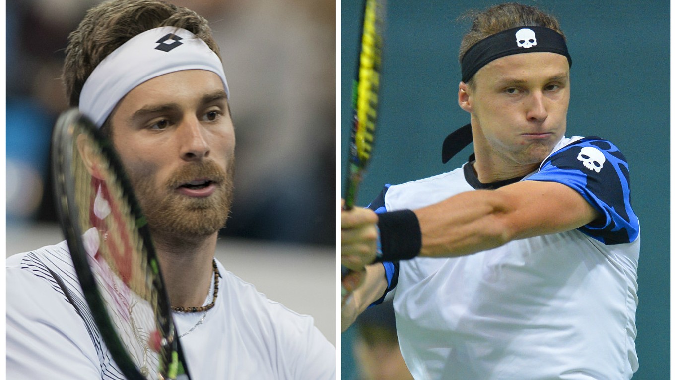 V prvom kole kvalifikácie na Roland Garros sa darilo Gombosovi (vľavo) aj Kovalíkovi.