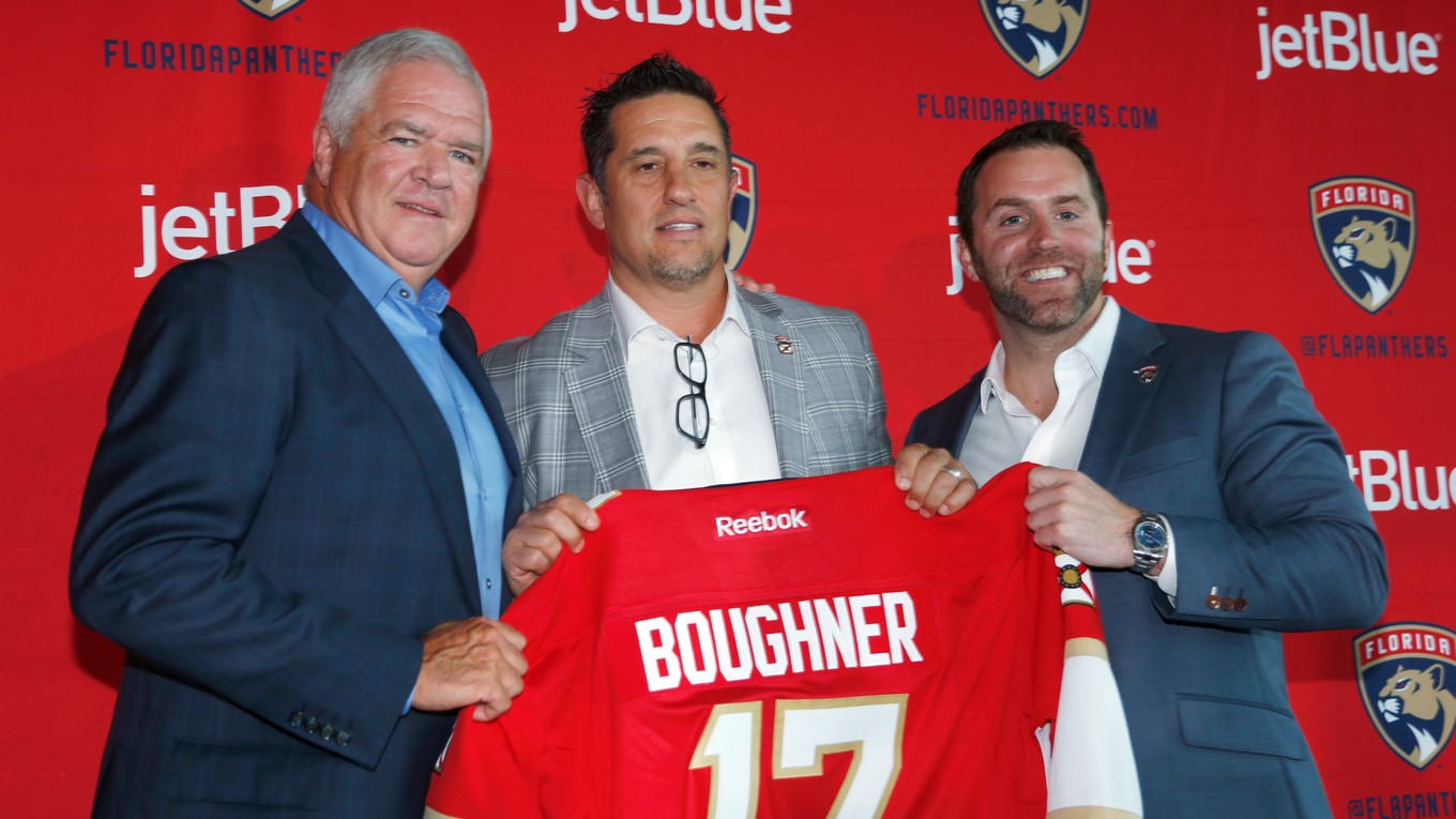 Bob Boughner sa stal trénerom hokejového tímu NHL Florida Panthers. 