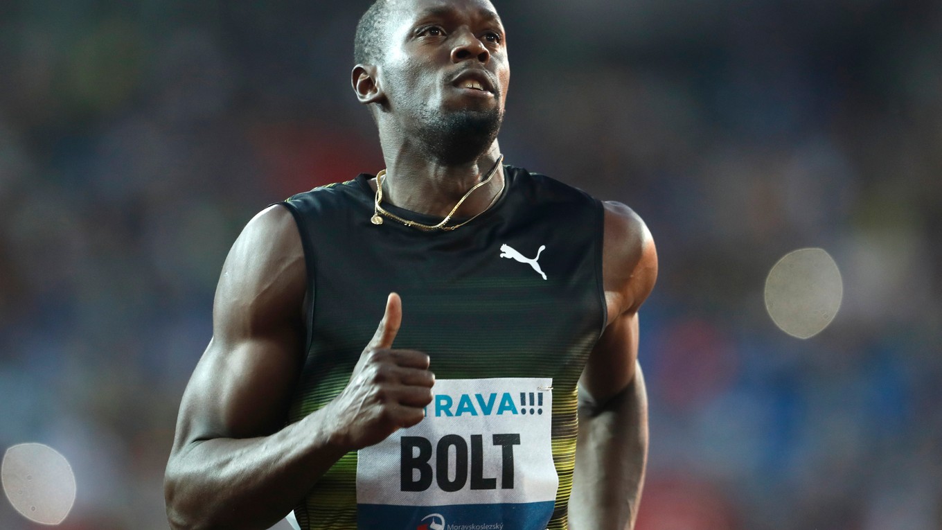 Usain Bolt vyhral v Ostrave aj pri svojom deviatom štarte.