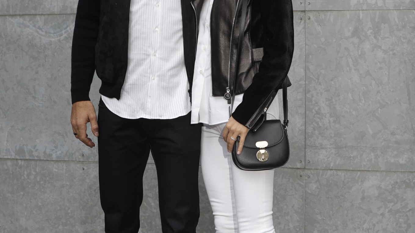 Novak Djokovič so svojou manželkou Jelenou.