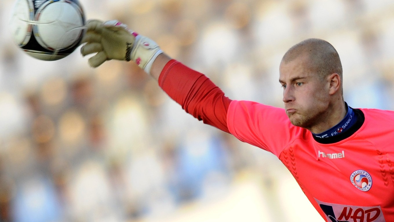 Petr Bolek na fotografie z roku 2012, keď pôsobil v drese Senice.