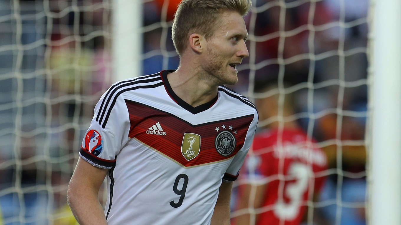 Andre Schürrle v reprezentačnom drese Nemecka.