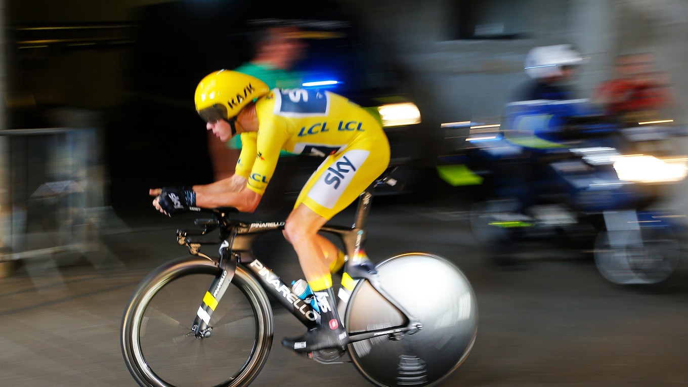 Chris Froome vyhral časovku, ilustračná fotografia.